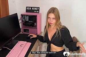 Russian babe hungers for throbbing cock