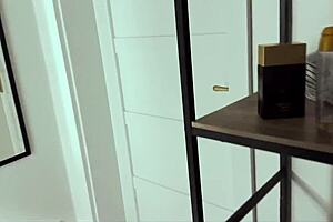 brazilian friend stretches my wife's pussy while i listen outside?