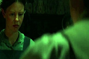 pearl teases with her curves falling for the scarecrow's thick rod softly