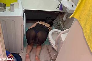 Sexy Neighbor Craves Bent-Over Anal Creampie Pounding