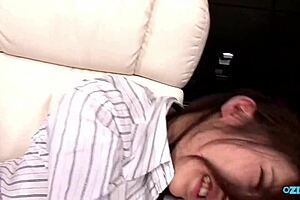 she's cuffed in heels while her big clit pussy gets toyed hard