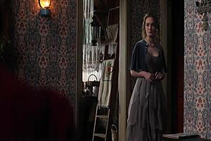 pearl teases with her curves falling for the scarecrow's thick rod softly