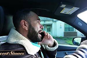 Muscular man fucks kinky redhead pussy till satisfied!