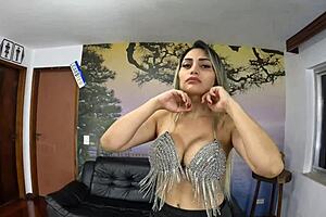 elisa ferraz preps for first dp in mansion with juicy shaved pussy tease