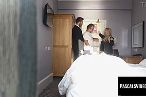 georgie lyall visits and pascal white's cock gets the attention it deserves from me