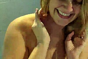 wife strips after beer pong loss then deep sucks throbbing dick