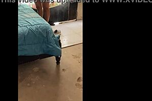 Sexy Virgin Latina Sol Teases in Miniskirt and High Heels