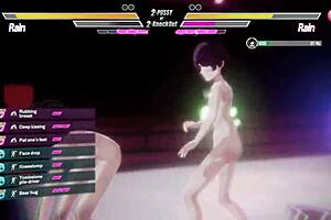 lesbian rivals finger and fuck asses in heated battle