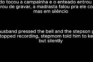 Hot latina milf moans riding huge cock on couch nearly caught! 🔥💦