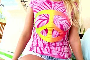 vanessa cage's blue eyes sparkle during big cock pov blowjob cum gulp