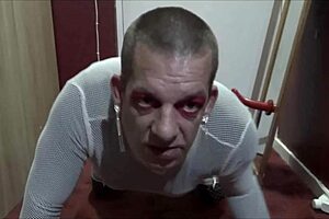 mark wright begs for ass fuck, ass to mouth, then swallow piss and cum