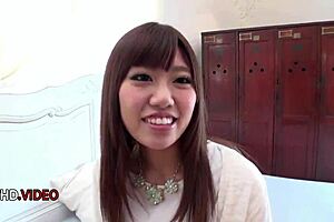 shaved teen chisa hoshino loves fingering and bj 😍💦