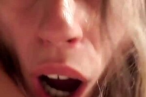 POV drills petite Candie Cross's tiny narrow ass doggystyle until creamy facial cumshot ruins her.