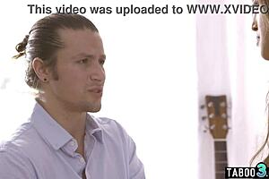 Holy fuck, innocent Asian teen Alexia Anders kisses then rides monster cock hard!