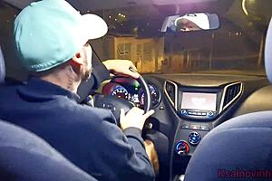 look at my hot ass driver... wanna fuck me right here on the street?