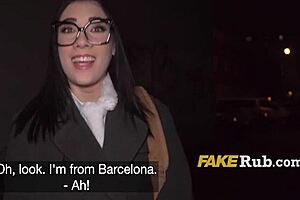 barcelona med student picked up for outdoor public fuck interview and ride