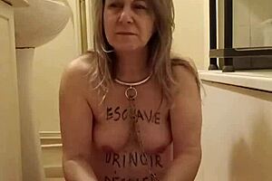 french slave housewife auto uro belt session outdoor humiliation