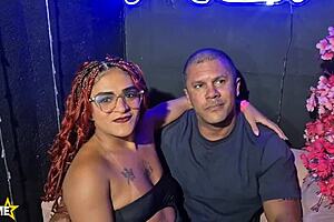 latina hotwife sucks old man's monster cock at gloryhole for cuckold humiliation