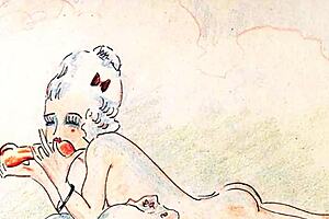Vintage Erotic Drawings Feature Hairy Retro Beauties