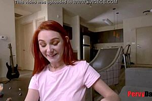 Daddy, you can't resist my tight redhead pussy—I'm blackmailing you for this fuck!