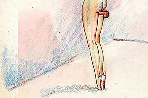 Vintage Erotic Drawings Feature Hairy Retro Beauties