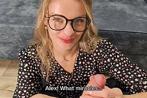 Shy psychologist nympho unleashes wild sex therapy ride