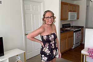 hey busty milf misses flight for deepthroat creampie