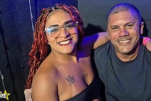 latina hotwife sucks old man's monster cock at gloryhole for cuckold humiliation