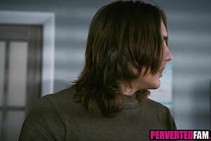 Brunette Alexa Payne catches thief stealing her underwear