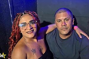 latina hotwife sucks old man's monster cock at gloryhole for cuckold humiliation