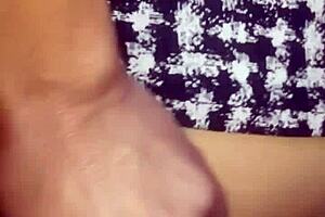 latina teen skirt up, pounding her tight pussy with full force no mercy