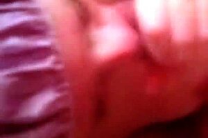 samantha takes a massive facial cumshot after sloppy blowjob