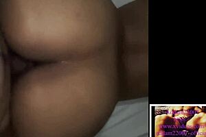 Shy horny teen lets stud pound her wet tight pussy doggystyle to orgasm