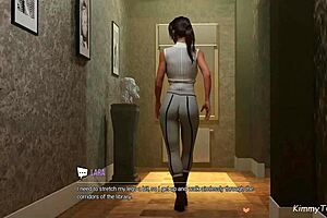 lora croft the horny librarian rips skirt no panties wet pussy outdoor 🔥