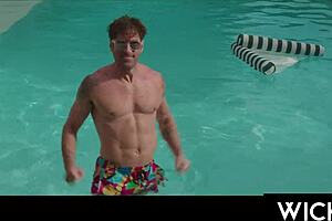 sloppy blowjob leads to bent over doggystyle pounding