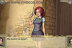 Choose student or principal in innocent witches 4 visual novel gameplay