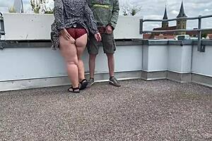 Chubby milf's hairy pussy gets wild on summer vacation 🌴💦