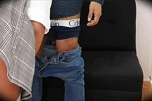 Spy cam catches argentinian babe bent over in miniskirt doggystyle