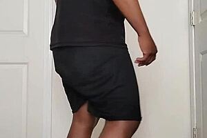 good morning, undressing slow to spread my buttocks open wide