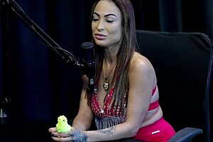 belinha baracho teases swingers in sheer red lingerie