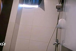 Pinay's big tits tease in wet homemade solo session