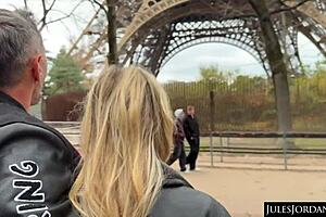 paris anal adventure: chloe chevalier bends over for manuel ferrara's monster cock outdoors