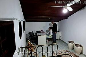 Hey student 😏 seduced in teacher's office till she rides him hard 💦