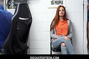 pervy officer fucks hot shoplifter scarlett mae after catching her stealing