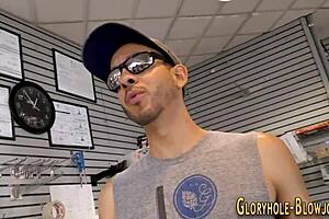 Blonde's Emotional Gloryhole Suck on Massive Black Cock Thrills Her