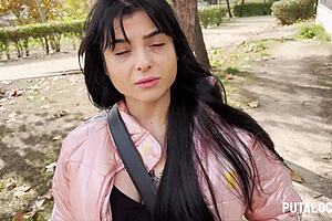 Tattooed spanish Nadja swallows Torbe's hot load surprise 😍💦