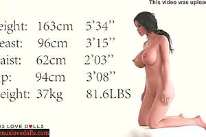 american beauty fuck doll with fake tits gets pounded realistically