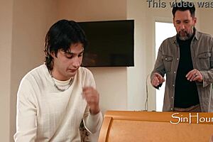 Family group enjoys intimate session with young man before college