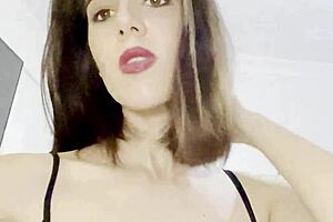 This horny French milf loves teasing with her huge boobs