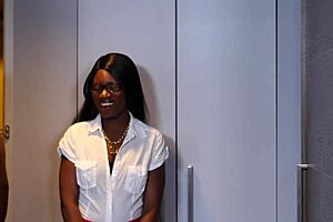 two sexy skinny ebony lesbians licking wet pussies till orgasm 😍👅